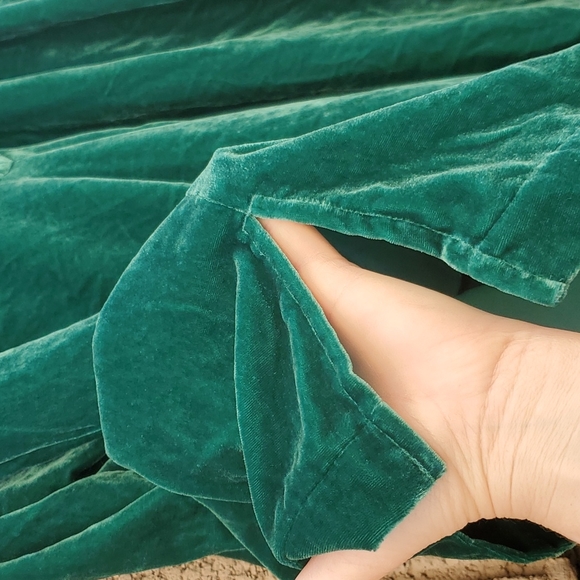 NWT John Mark Green Velvet Collared Tunic Top. - Picture 8 of 11